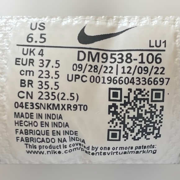 Nike Air Max System White / Cobalt Bliss / Pearl  Pink Bloom Size 7.5 WMNS - Picture 6 of 6